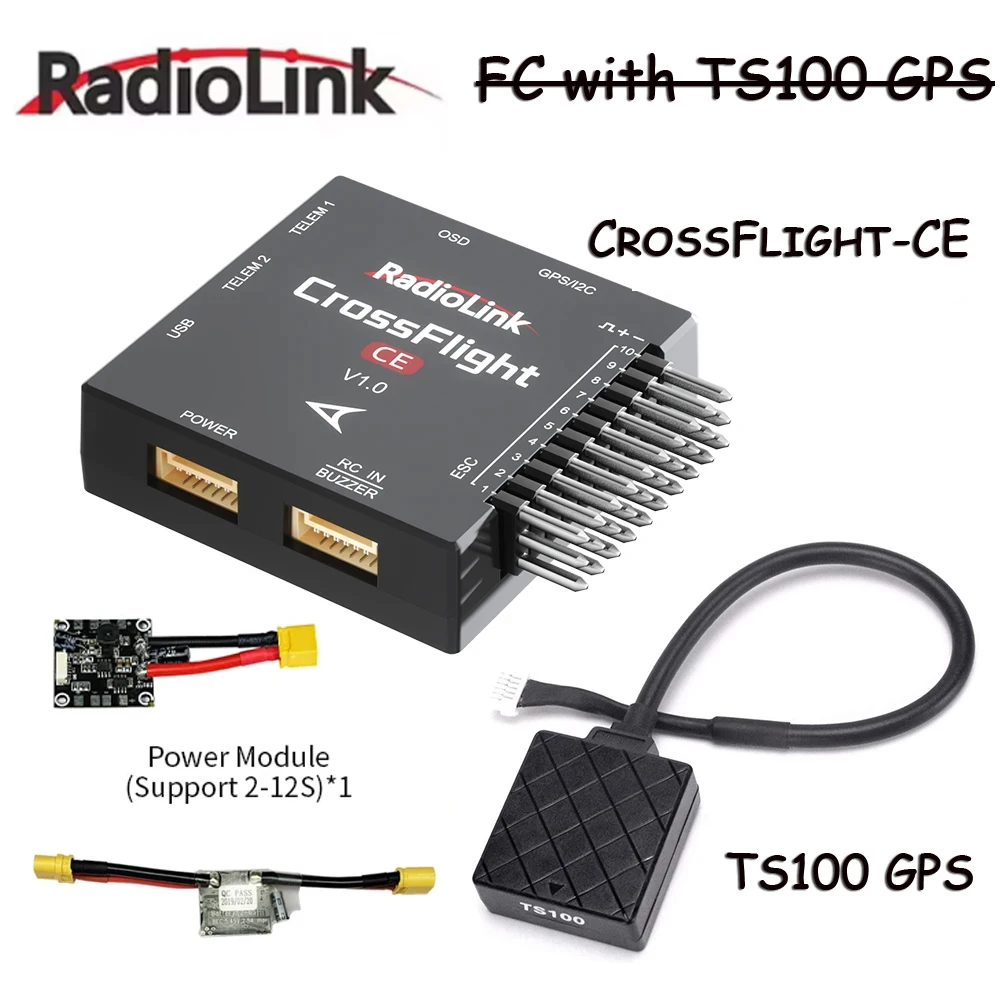 RadioLink CrossFlight-CE Flight Controller 10 PWM High Dynamic with TS100 GPS for FPV Multirotor Racing Drone Airplane Car Boat
RadioLink CrossFlight-CE Flight Controller 10 PWM High Dynamic with TS100 GPS for FPV Multirotor Racing Drone Airplane Car Boat