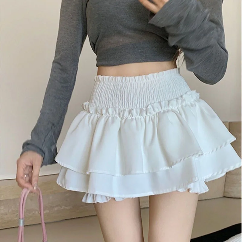Summer Sweet Women Ruffle Skirt Fluffy Design Y2K High Waist Slim Short Skirt Korean Version of Sexy Ballet Style Short Skirt
Summer Sweet Women Ruffle Skirt Fluffy Design Y2K High Waist Slim Short Skirt Korean Version of Sexy Ballet Style Short Skirt