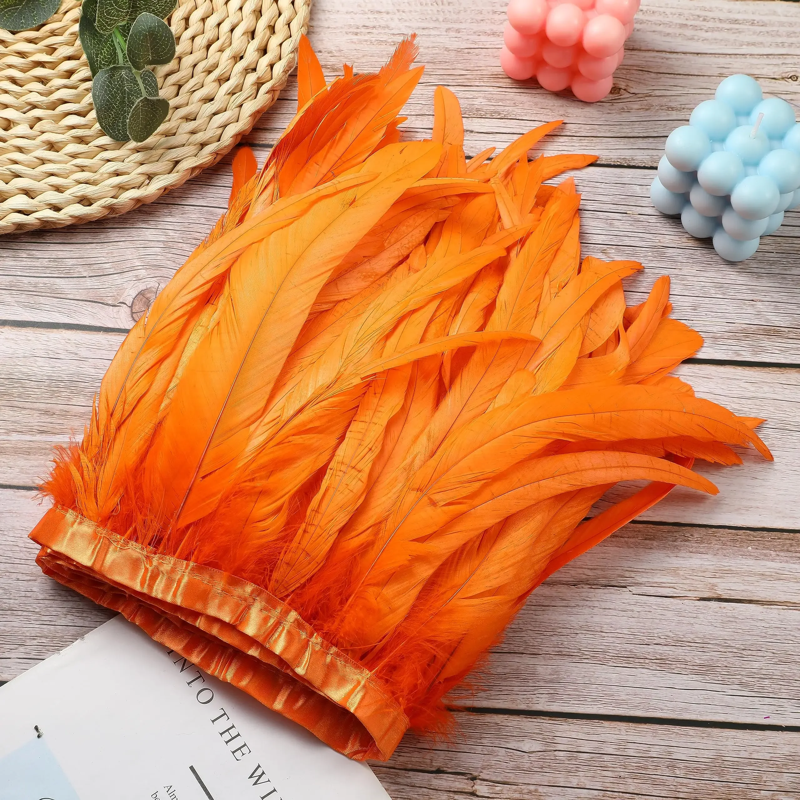 1/2 Meter Orange Rooster Feather Trim 25-30cm Natural Feathers Fringe Ribbon for Carnival Dress Party Headpiece Decoration
1/2 Meter Orange Rooster Feather Trim 25-30cm Natural Feathers Fringe Ribbon for Carnival Dress Party Headpiece Decoration