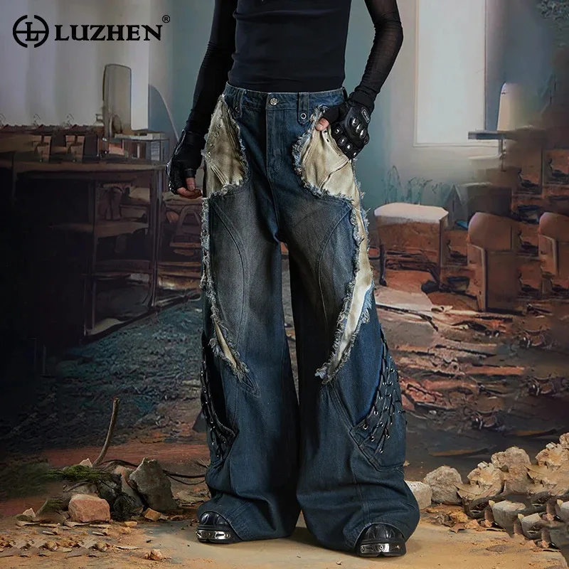LUZHEN Original Personalized Patchwork Patched Design Baggy Denim Pants Wide Leg Men's 2025 New Streetwear Casual Jeans JY4133
LUZHEN Original Personalized Patchwork Patched Design Baggy Denim Pants Wide Leg Men's 2025 New Streetwear Casual Jeans JY4133