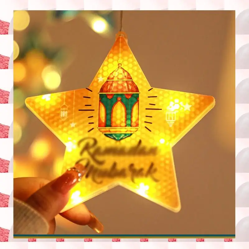 EID Mubarak Ramadaled Star Moon Colored Lights Strings Indoor Ambiance Decoration Hanukkah Battery Pack Curtain Light, Durable
EID Mubarak Ramadaled Star Moon Colored Lights Strings Indoor Ambiance Decoration Hanukkah Battery Pack Curtain Light, Durable