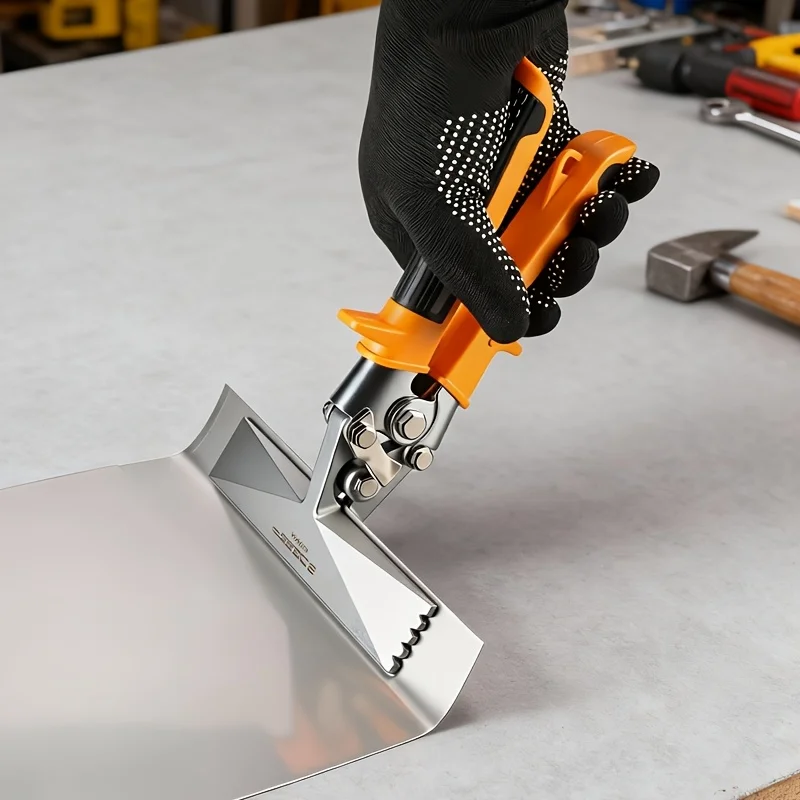 1PC Heavy Duty Sheet Metal Hand Seamer, 3/6" Straight Jaw Bender Pliers, CR-V Steel For Roofing & Metal Processing
1PC Heavy Duty Sheet Metal Hand Seamer, 3/6" Straight Jaw Bender Pliers, CR-V Steel For Roofing & Metal Processing
