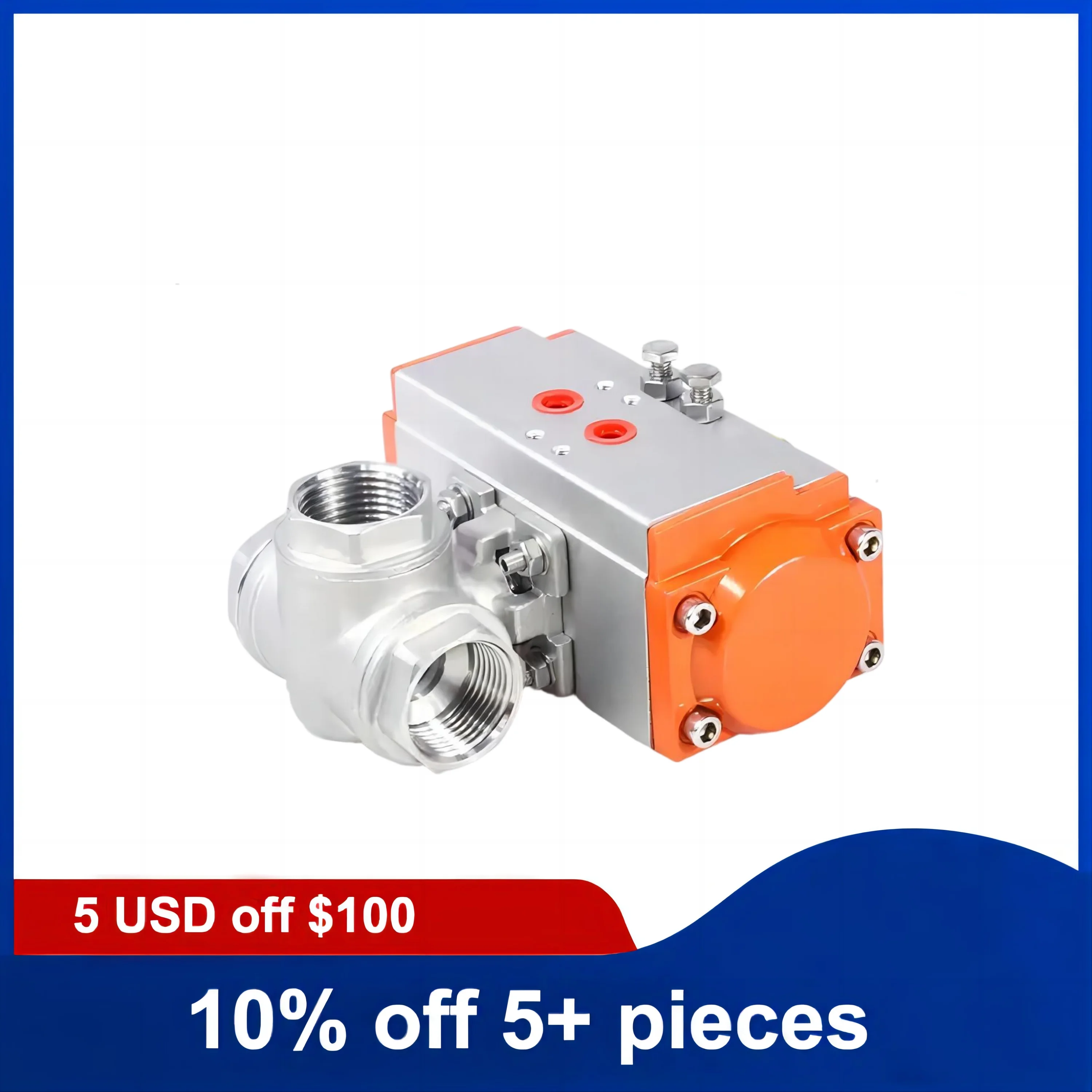 DN15 3-ходовой пневматический шаровой кран с резьбой из нержавеющей стали 304 на высокой платформе и цилиндром двойного действия 
DN15 3-ходовой пневматический шаровой кран с резьбой из нержавеющей стали 304 на высокой платформе и цилиндром двойного действия