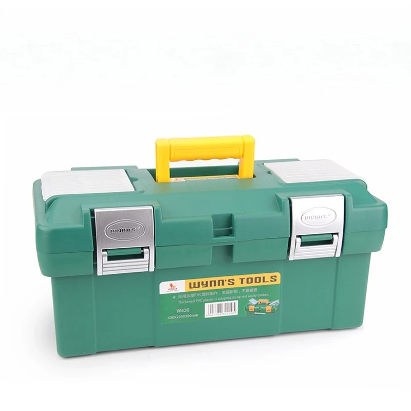 Stainless Steel Tool Box Household Multifunctional Electrician Repair Tool Kit Portable Storage Case