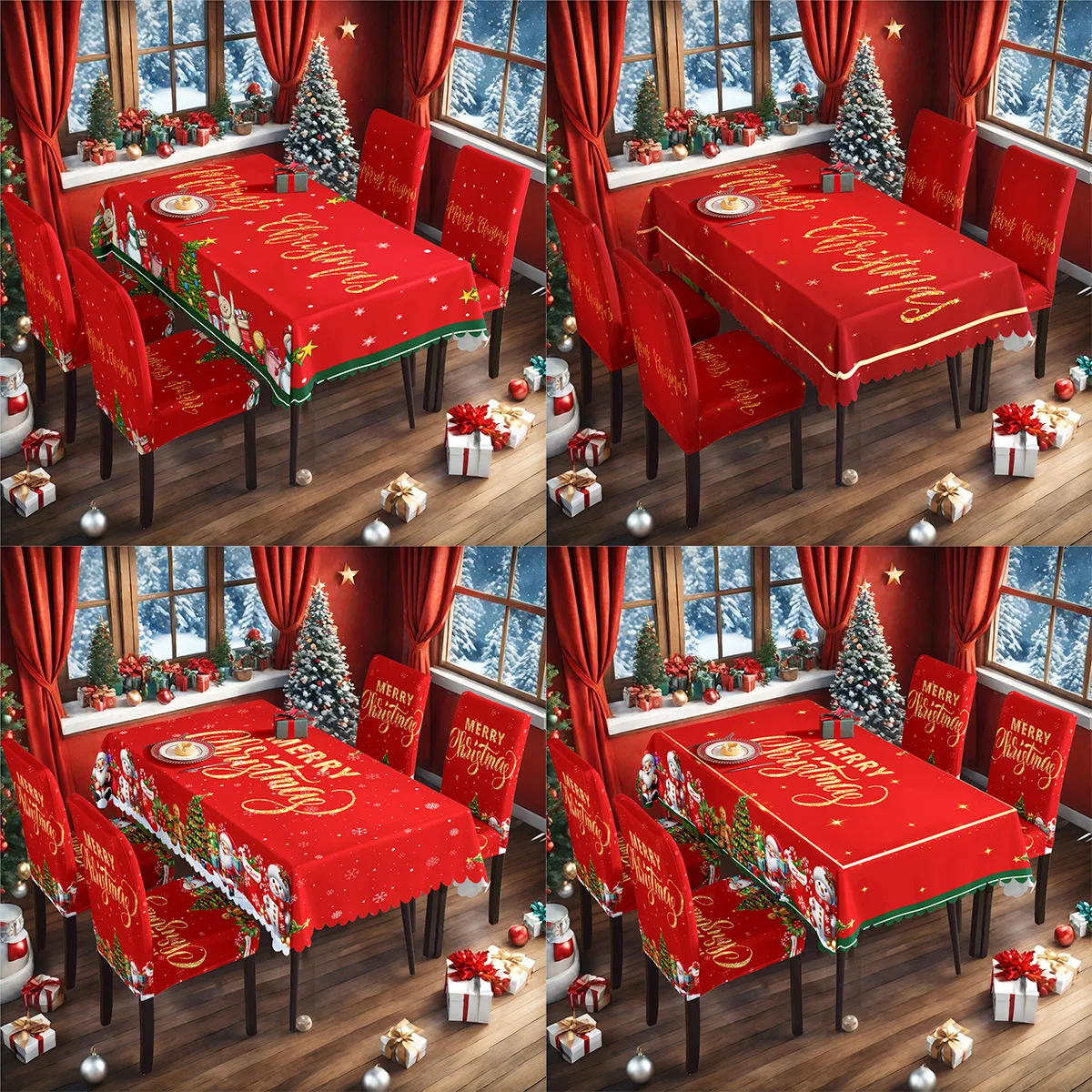 1 Set Christmas Tablecloth And Chair Covers Rectangle Party Table Cloth Vintage Dining Table Cover for Home Decoration Christmas
1 Set Christmas Tablecloth And Chair Covers Rectangle Party Table Cloth Vintage Dining Table Cover for Home Decoration Christmas