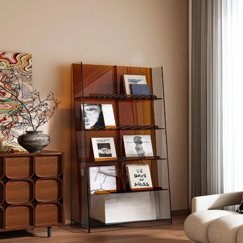 Magazine shelf, floor-to-ceiling bookshelf, light luxury shelf, living room display shelf
Magazine shelf, floor-to-ceiling bookshelf, light luxury shelf, living room display shelf