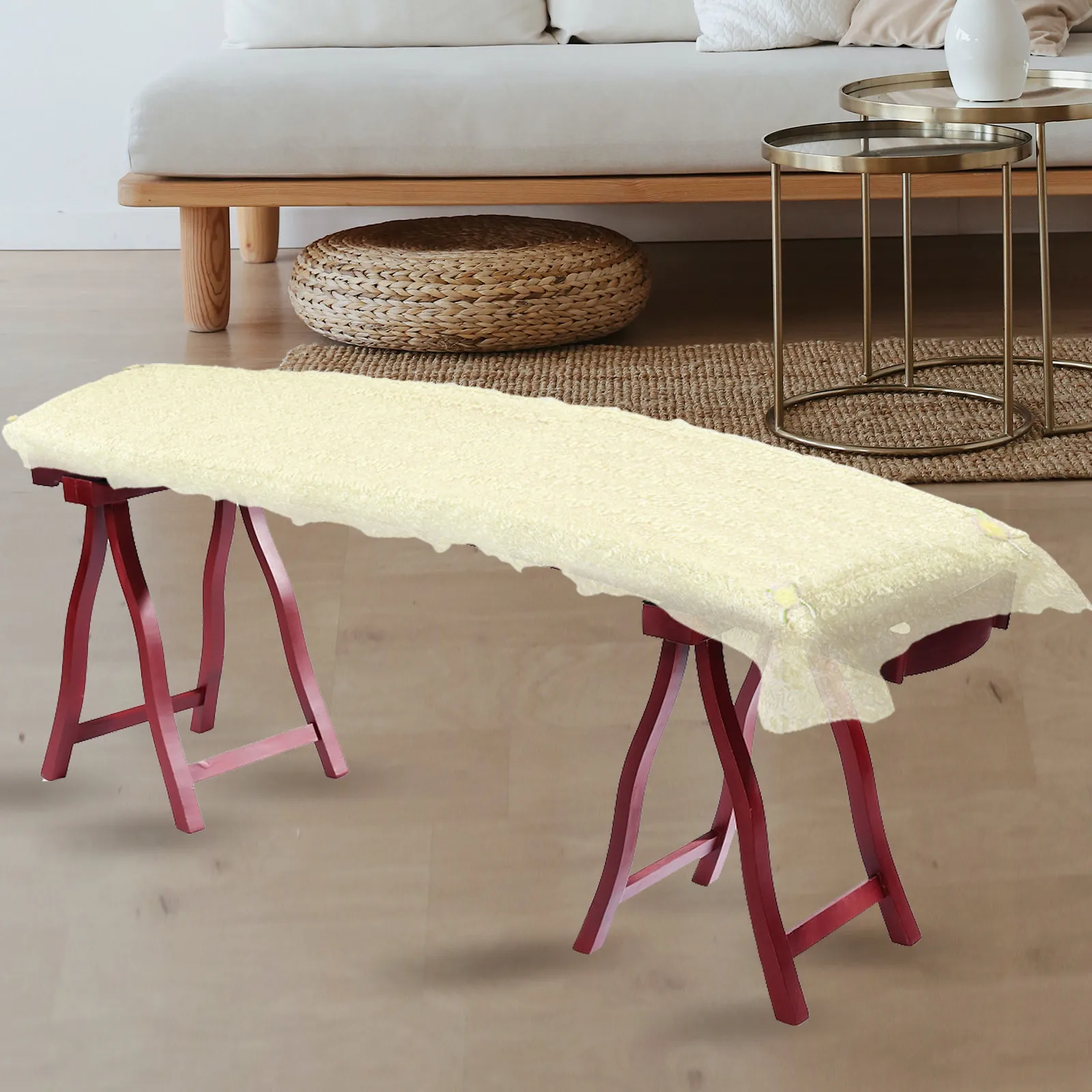 Guzheng Cover Flower Pattern Durable Protection For Musical Instrument Foldable Decorative Cloth Ancient Sleeve Exquisite