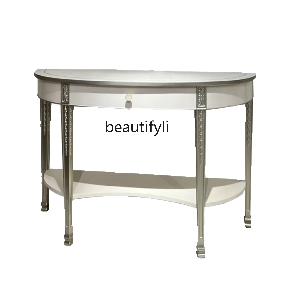 53American light luxury solid wood semi-round entrance table villa suite living room decoration table size apartment type home
53American light luxury solid wood semi-round entrance table villa suite living room decoration table size apartment type home