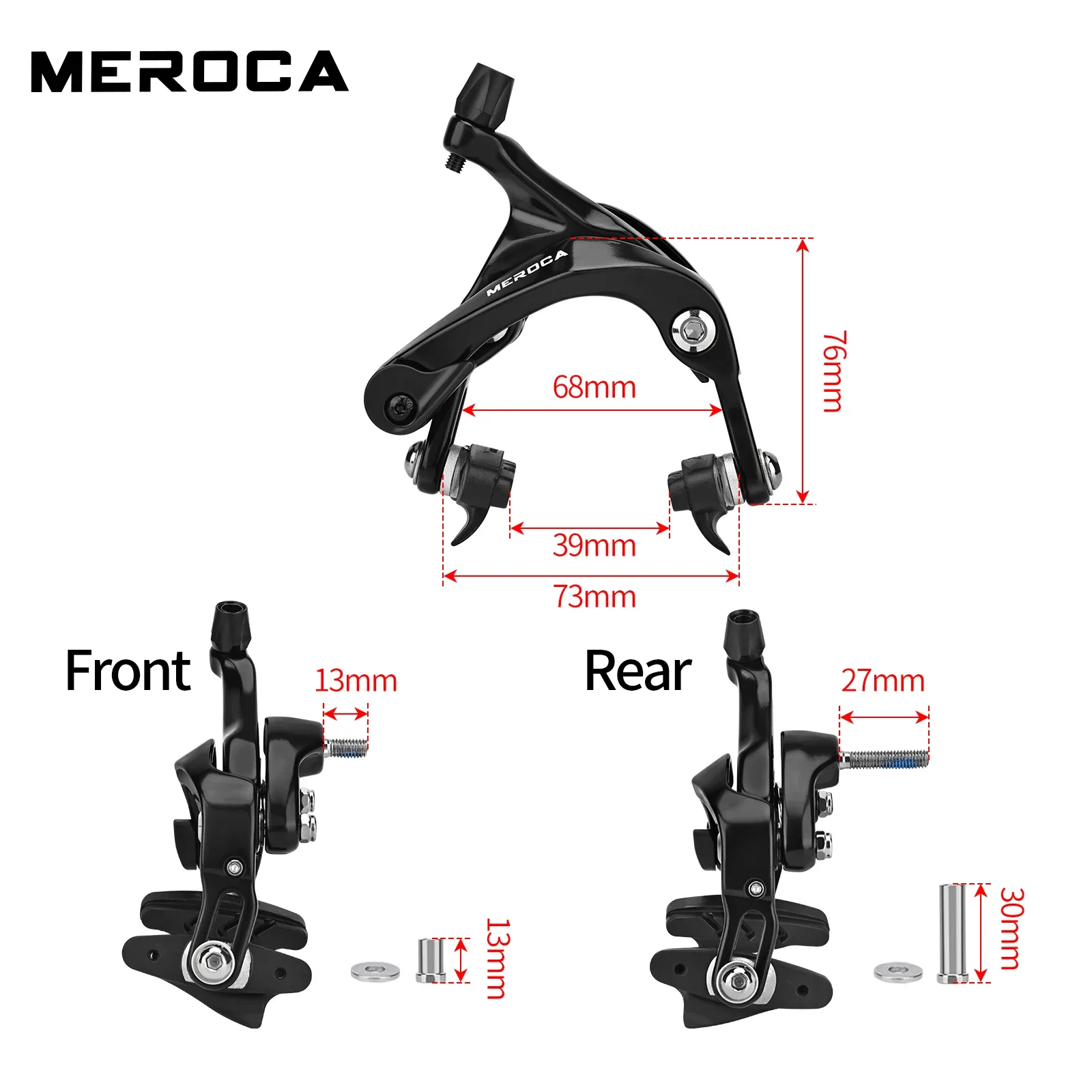 MEROCA BR-R7000 Road Bicycle C Brake Caliper With Brake Pads Bilateral Braking For Aluminum Alloy 700C Rim Road Caliper Brake
MEROCA BR-R7000 Road Bicycle C Brake Caliper With Brake Pads Bilateral Braking For Aluminum Alloy 700C Rim Road Caliper Brake
