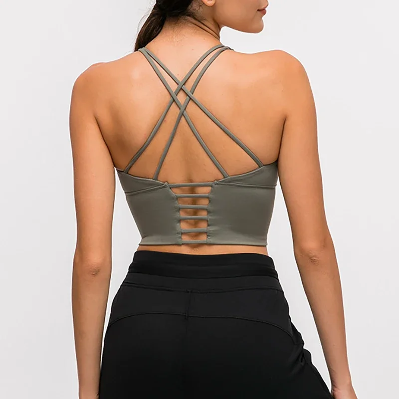 Yoga Crop Top Women Cross Backless Bra Sport O Neck Gym Tank Tops Sleeveless Sexy Casual Cami Workout Fitness
Yoga Crop Top Women Cross Backless Bra Sport O Neck Gym Tank Tops Sleeveless Sexy Casual Cami Workout Fitness