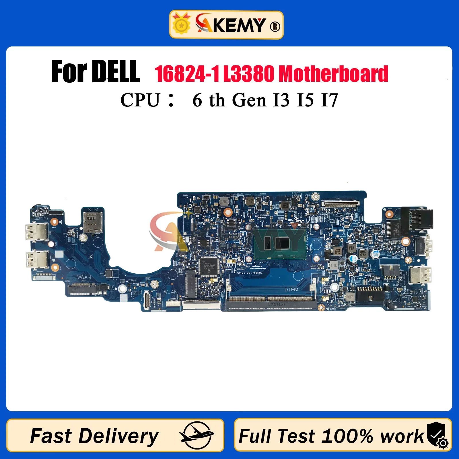 16824-1 Notebook Mainboard For Dell Latitude 13 3380 L3380 Notebook Laptop Motherboard CN-066FRK 063JCX 04KCV2 DDR4 100% Test OK
16824-1 Notebook Mainboard For Dell Latitude 13 3380 L3380 Notebook Laptop Motherboard CN-066FRK 063JCX 04KCV2 DDR4 100% Test OK