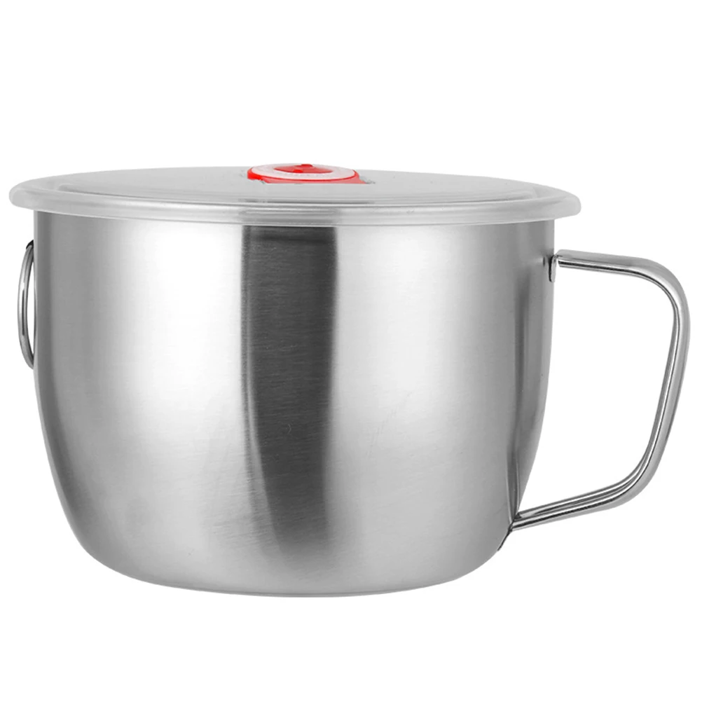 Noodle Bowl Meal Cup Stainless Steel Food Mixing Ramen Bowls Soup Container Home Kitchen Supply Portable Practical
Noodle Bowl Meal Cup Stainless Steel Food Mixing Ramen Bowls Soup Container Home Kitchen Supply Portable Practical