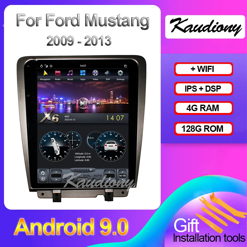 Kaudiony Tesla Style Android 9 для Ford Mustang Авто радио GPS навигация автомобильный DVD мультимедийный плеер стерео DSP видео 2009-2013
Kaudiony Tesla Style Android 9 для Ford Mustang Авто радио GPS навигация автомобильный DVD мультимедийный плеер стерео DSP видео 2009-2013
