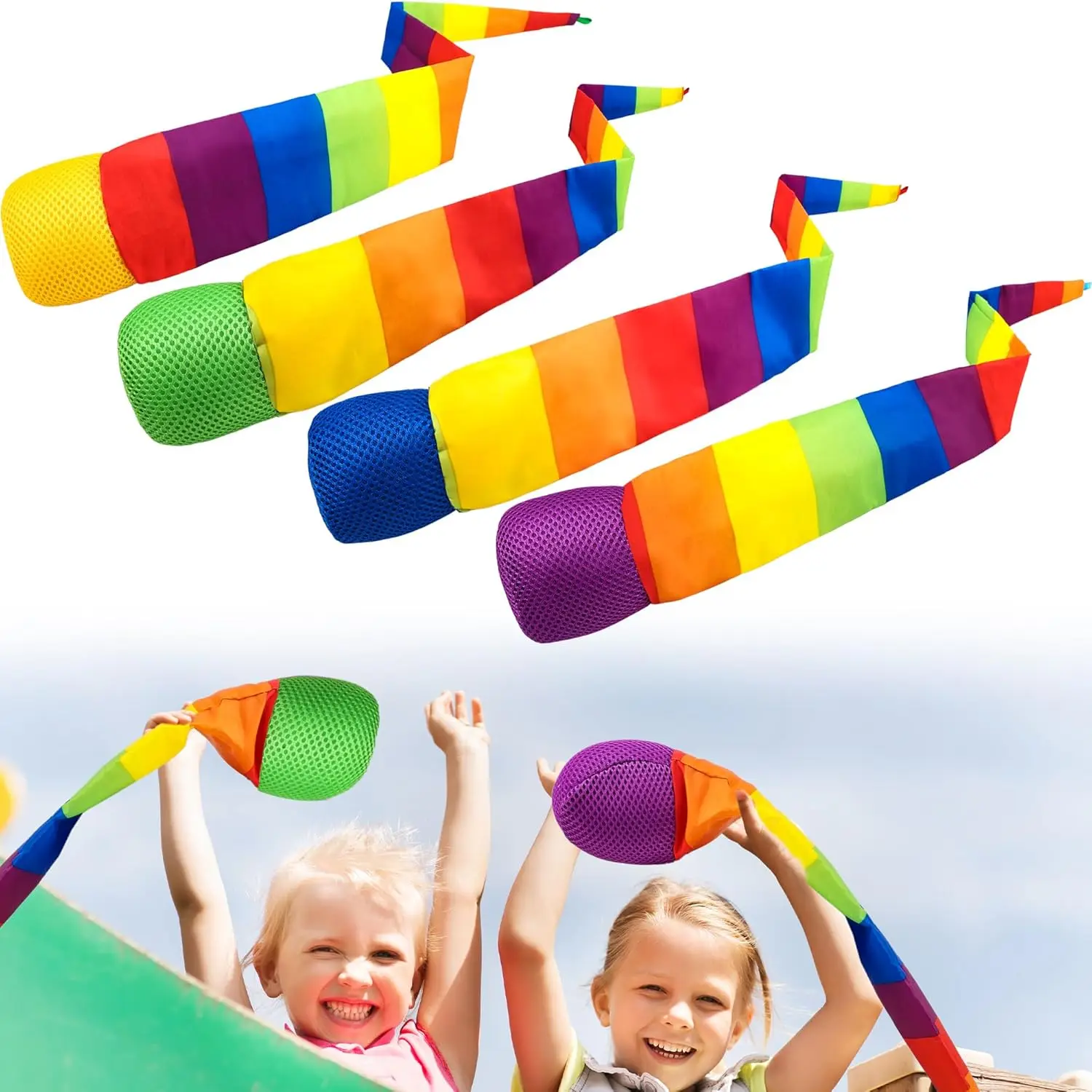 Rainbow Comet Ball 1-10Pcs Soft Tail Indoor Outdoor Play Ball Throwing Receiving Ball Sports Relax Coordination Training Ball
Rainbow Comet Ball 1-10Pcs Soft Tail Indoor Outdoor Play Ball Throwing Receiving Ball Sports Relax Coordination Training Ball