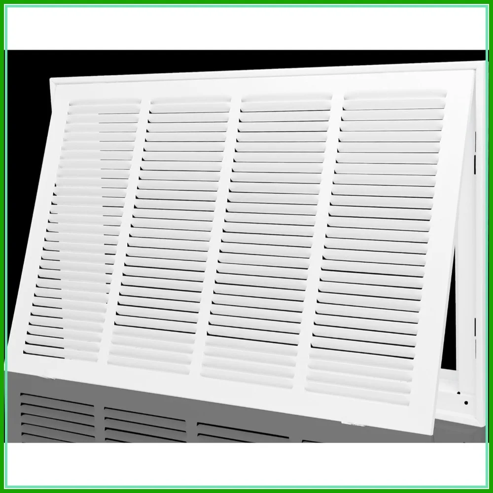 Return Air Filter Grille 24x14, Steel HVAC Vent Cover for Wall/Ceiling, Holds 1" Thick AC Filter
Return Air Filter Grille 24x14, Steel HVAC Vent Cover for Wall/Ceiling, Holds 1" Thick AC Filter