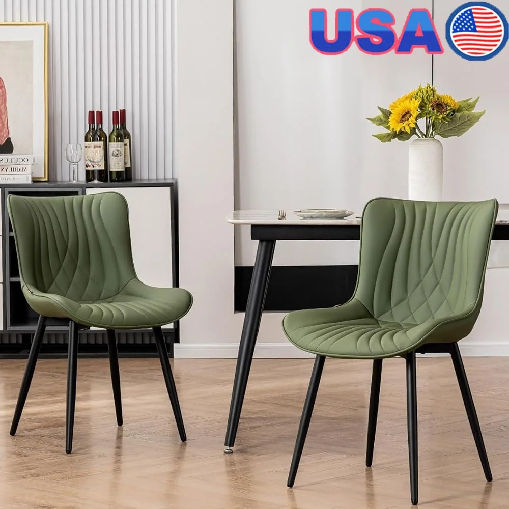 Upholstered Mid Century Dining Chairs Set of 2 Ergonomic Sturdy Metal Legs Armless Modern Kitchen Furniture Home Decor
Upholstered Mid Century Dining Chairs Set of 2 Ergonomic Sturdy Metal Legs Armless Modern Kitchen Furniture Home Decor