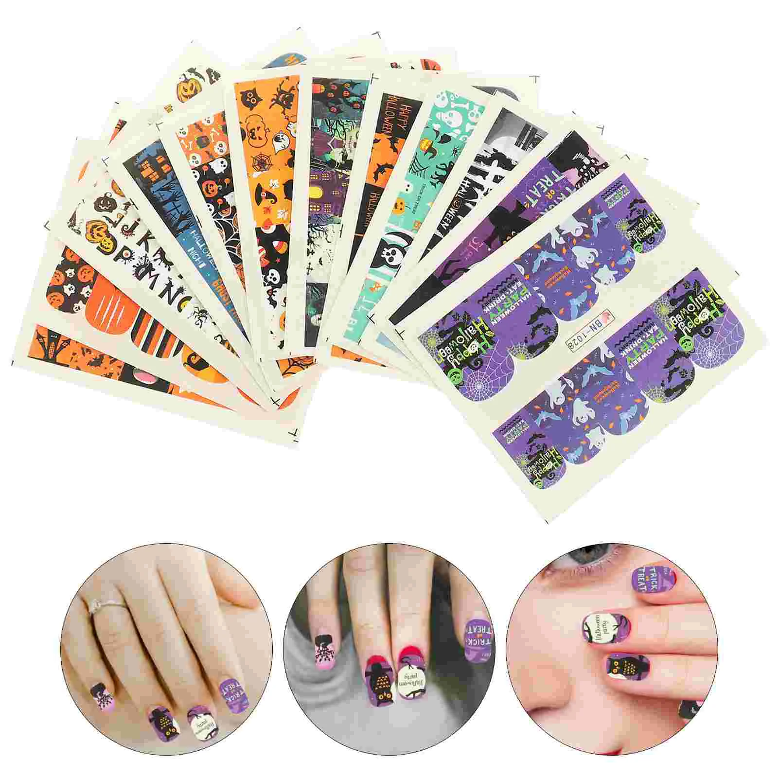 12 Sheets Halloween Nail Decoration DIY Decal Stickers Skull Design Kits Funny Manicure
12 Sheets Halloween Nail Decoration DIY Decal Stickers Skull Design Kits Funny Manicure