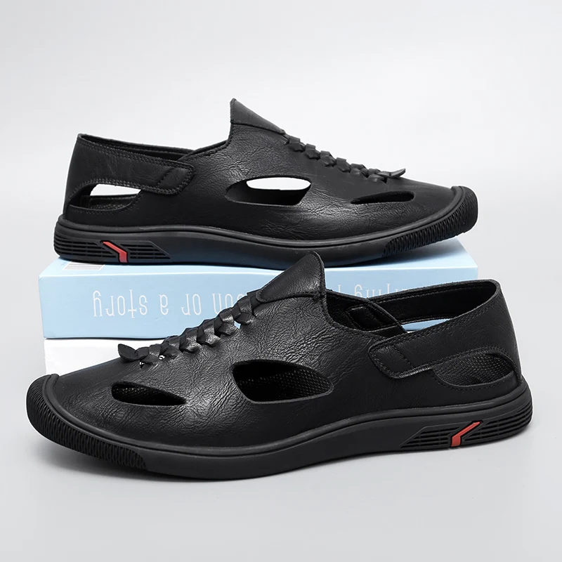 Summer Men Sandals Genuine Leather Mens Casual Shoes Outdoor Men Leather Sandals for Men Beach Shoes Roman mens Shoes
Summer Men Sandals Genuine Leather Mens Casual Shoes Outdoor Men Leather Sandals for Men Beach Shoes Roman mens Shoes