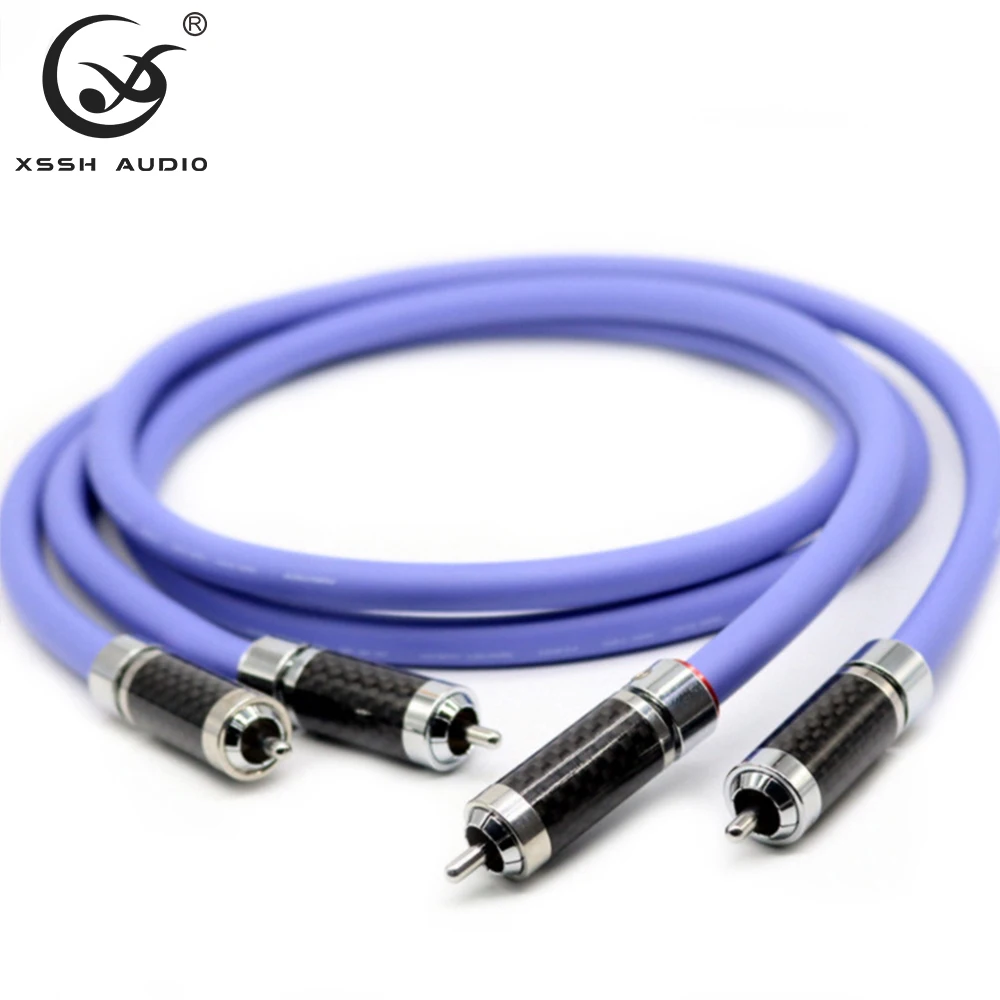 1 Pair Signal Cord Fa-AS22 XSSH DIY OCC Pure Copper Plated Black Carbon Fiber Male RCA to RCA 2 Conductor Audio Cable Line Wire
1 Pair Signal Cord Fa-AS22 XSSH DIY OCC Pure Copper Plated Black Carbon Fiber Male RCA to RCA 2 Conductor Audio Cable Line Wire