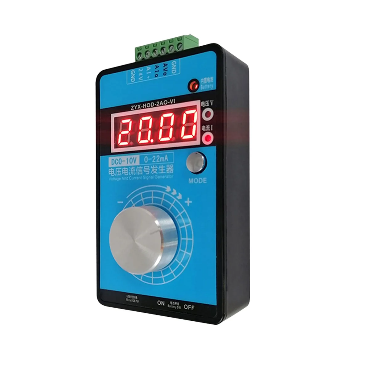 0-5V-10V 0-20MA/4-20MA Signal Generator Adjustable Current Voltage Analog Signal Sources Output 24V(No Battery)
0-5V-10V 0-20MA/4-20MA Signal Generator Adjustable Current Voltage Analog Signal Sources Output 24V(No Battery)