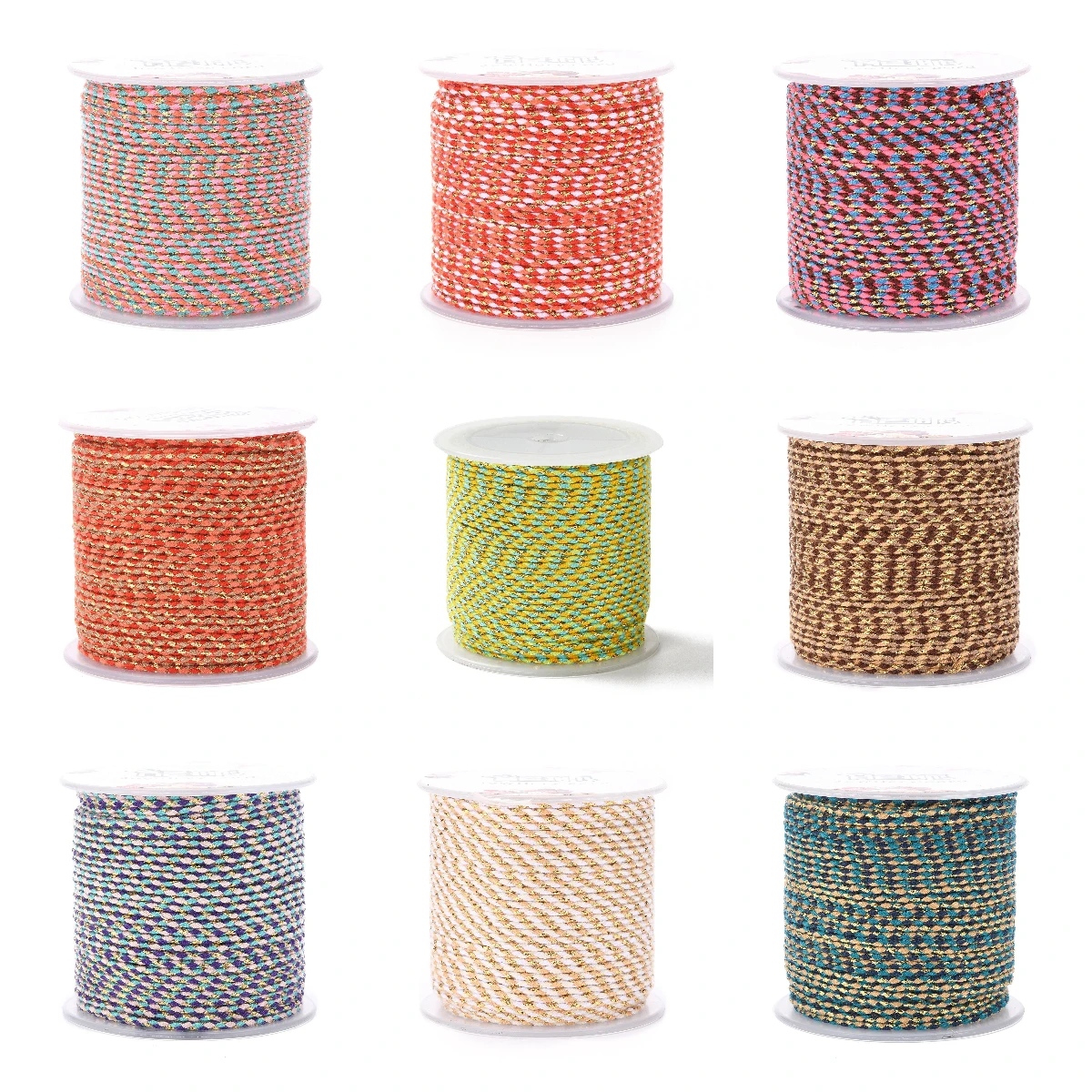 1.5mm Macrame Cotton Thread Cord Boho Handmade Twisted Cord Rope with Gold Wire for Diy Craft String Knitting Gift Packaging
1.5mm Macrame Cotton Thread Cord Boho Handmade Twisted Cord Rope with Gold Wire for Diy Craft String Knitting Gift Packaging