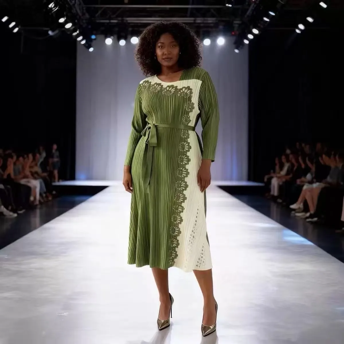 Miyake плиссированное модное свободное кружевное платье контрастного цвета, осень-зима 202, новое платье с круглым вырезом, длинное платье, женская одежда
Miyake плиссированное модное свободное кружевное платье контрастного цвета, осень-зима 202, новое платье с круглым вырезом, длинное платье, женская одежда