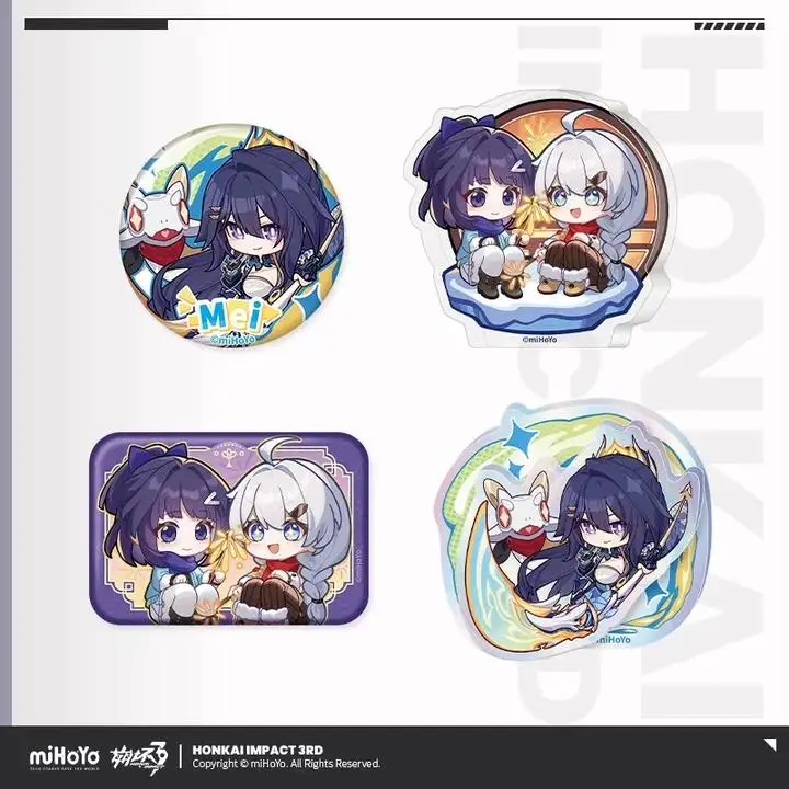 Pre Sale miHoYo Official Genuine Honkai Impact 3 New Year’s Eve Romance Chibi Series MEI Badge Standees Fridge Magnets Cosplay
Pre Sale miHoYo Official Genuine Honkai Impact 3 New Year’s Eve Romance Chibi Series MEI Badge Standees Fridge Magnets Cosplay