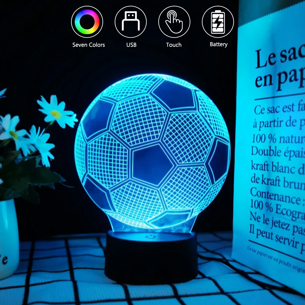 3D ночные огни для футбола и бейсбола, семейный стол, атмосфера, свет для сна, рождественский подарок премиум-класса
3D ночные огни для футбола и бейсбола, семейный стол, атмосфера, свет для сна, рождественский подарок премиум-класса