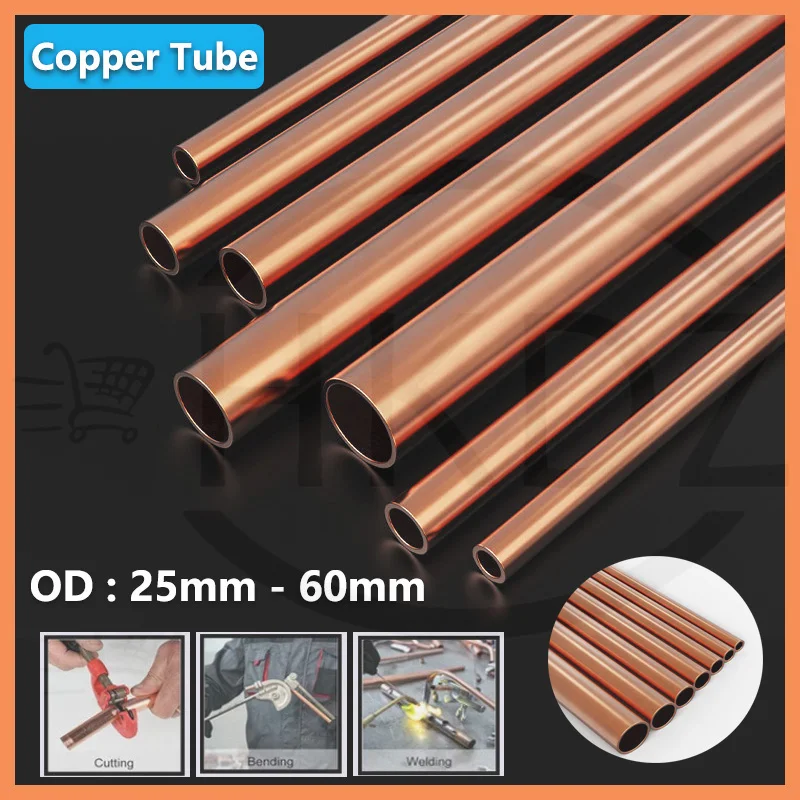 Copper Tube OD 25mm - 60mm Length 500mm Round Copper Hollow Pipe Straight Red Copper Precise Wall Thickness 0.5 -5mm
Copper Tube OD 25mm - 60mm Length 500mm Round Copper Hollow Pipe Straight Red Copper Precise Wall Thickness 0.5 -5mm