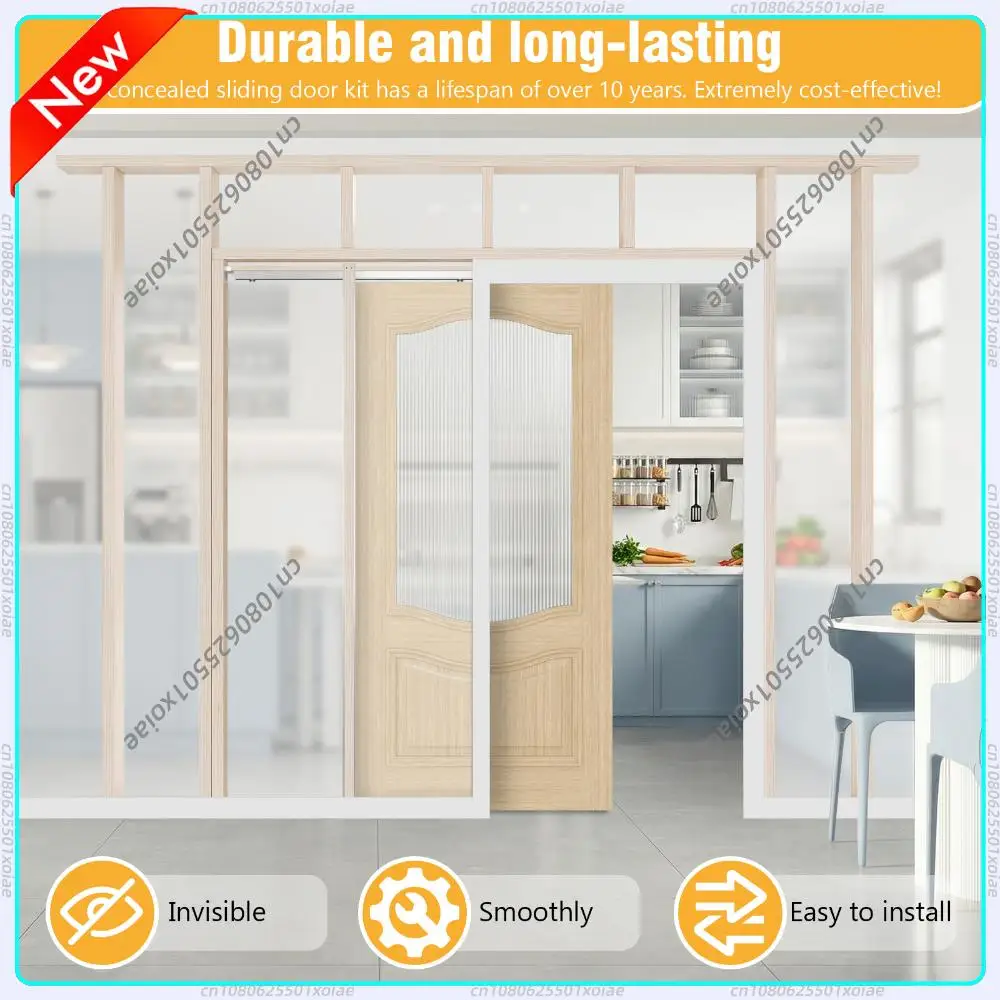 2 Set Aluminum Track Hardware with 220LBS Two-Way Soft-Close Mechanism Sliding Hardware Smoothly and Quietly Easy To Install
2 Set Aluminum Track Hardware with 220LBS Two-Way Soft-Close Mechanism Sliding Hardware Smoothly and Quietly Easy To Install