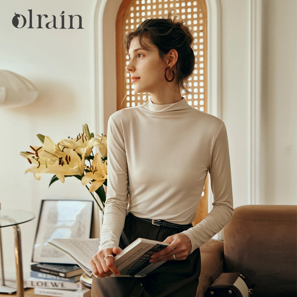 OLrain Soft Slim Fit T-shirt 2025 Spring Solid Commute Knitted Half High Collar Long Sleeve Simple Basic Pullovers O23QT83611
OLrain Soft Slim Fit T-shirt 2025 Spring Solid Commute Knitted Half High Collar Long Sleeve Simple Basic Pullovers O23QT83611