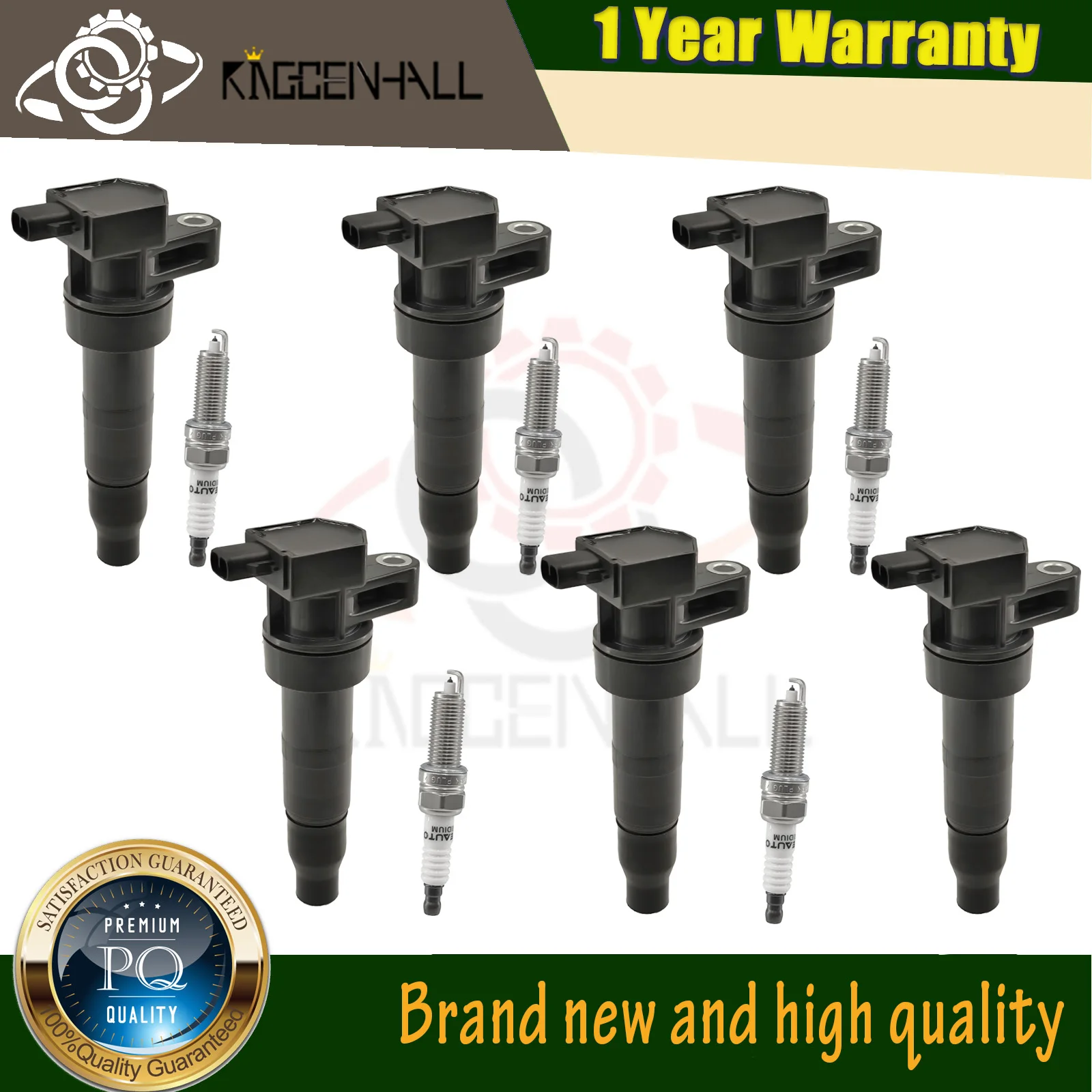 6 шт. катушка зажигания и комплект из 6 иридиевых свечей зажигания для Hyundai Santa Fe 2010-2018 273013C100
6 шт. катушка зажигания и комплект из 6 иридиевых свечей зажигания для Hyundai Santa Fe 2010-2018 273013C100