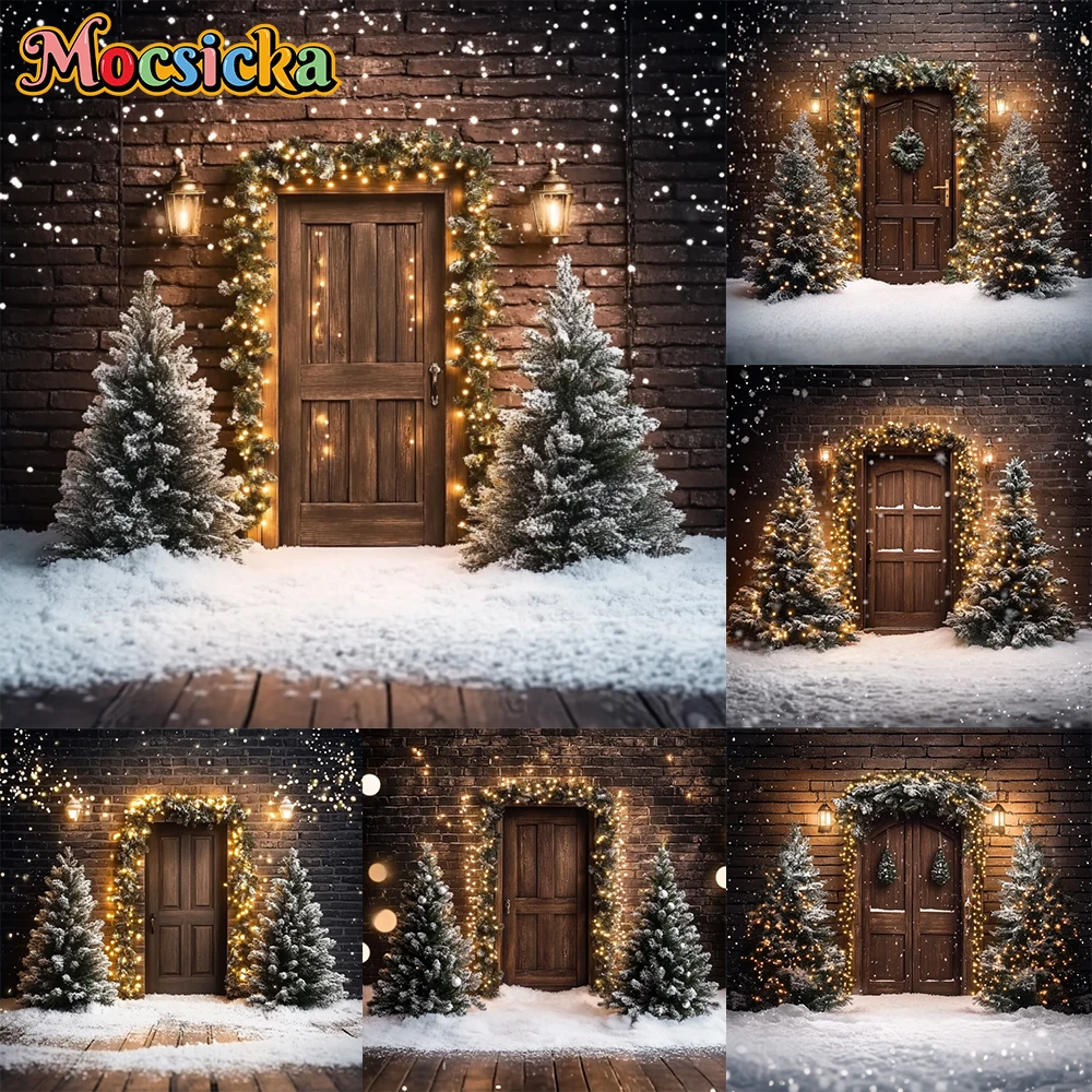 Mocsicka Merry Christmas Arch Door Photography Background Xmas Tree Chic Wall Interior Decor Family Party Kid Portrait Backdrop
Mocsicka Merry Christmas Arch Door Photography Background Xmas Tree Chic Wall Interior Decor Family Party Kid Portrait Backdrop