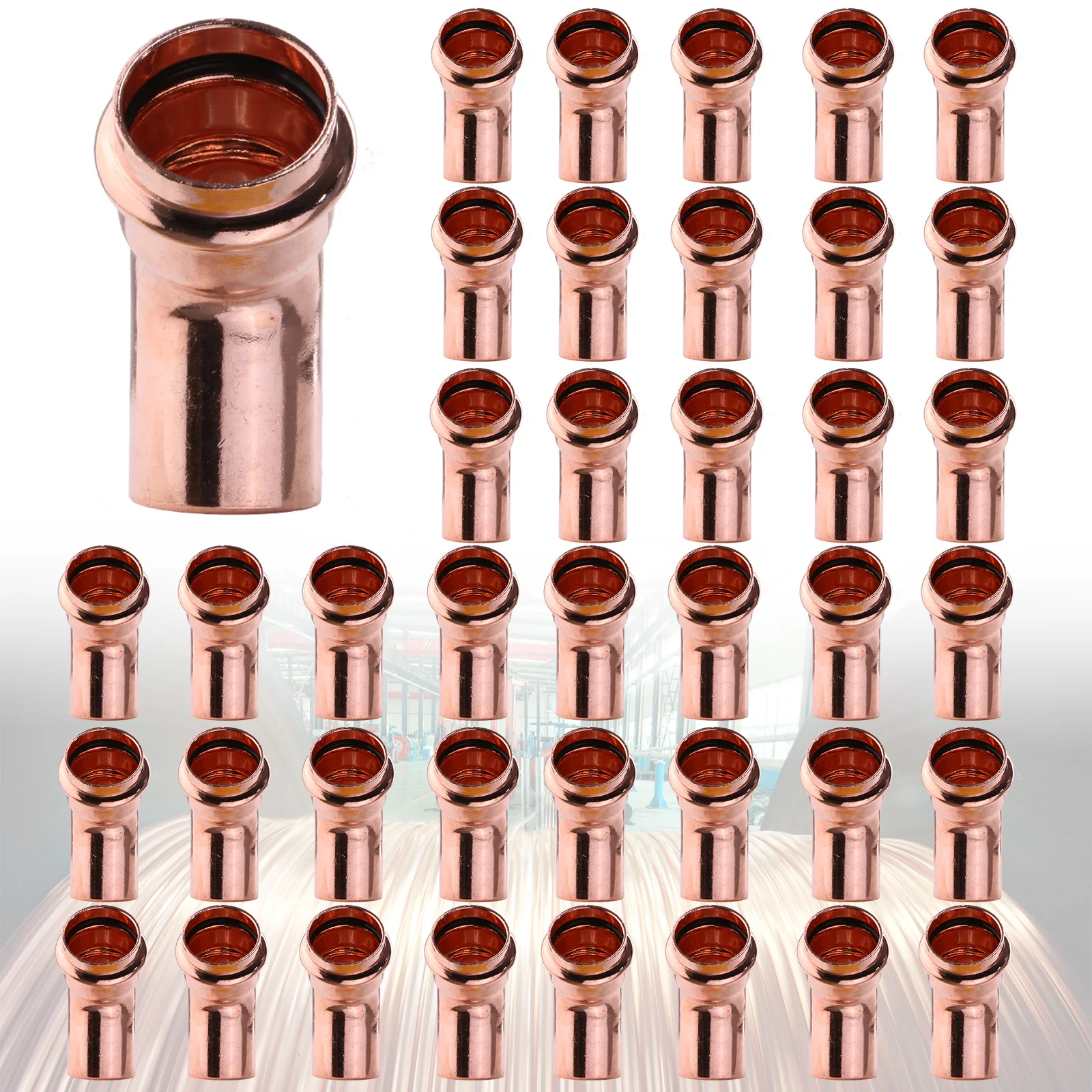 Медные трубчатые фитинги V-образной формы, герметичные, без пайки, многофункциональные, для домашней сантехники
Медные трубчатые фитинги V-образной формы, герметичные, без пайки, многофункциональные, для домашней сантехники