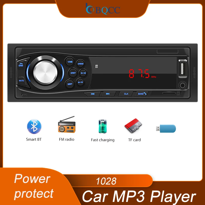 BQCC Low price1Din Digital display BT MP3 FM USB TF AUX Input Stereo Radio Power Protect fast charging Clock display car radio
BQCC Low price1Din Digital display BT MP3 FM USB TF AUX Input Stereo Radio Power Protect fast charging Clock display car radio