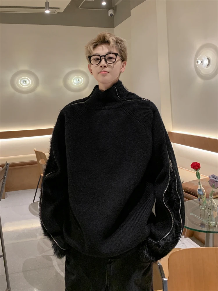Cleanfit Men's Loose Knitted Sweater Double Head Metal Zipper Design Sensation Pure Color Fluffy Winter Fashion Youthful roun...
Cleanfit Men's Loose Knitted Sweater Double Head Metal Zipper Design Sensation Pure Color Fluffy Winter Fashion Youthful roun...