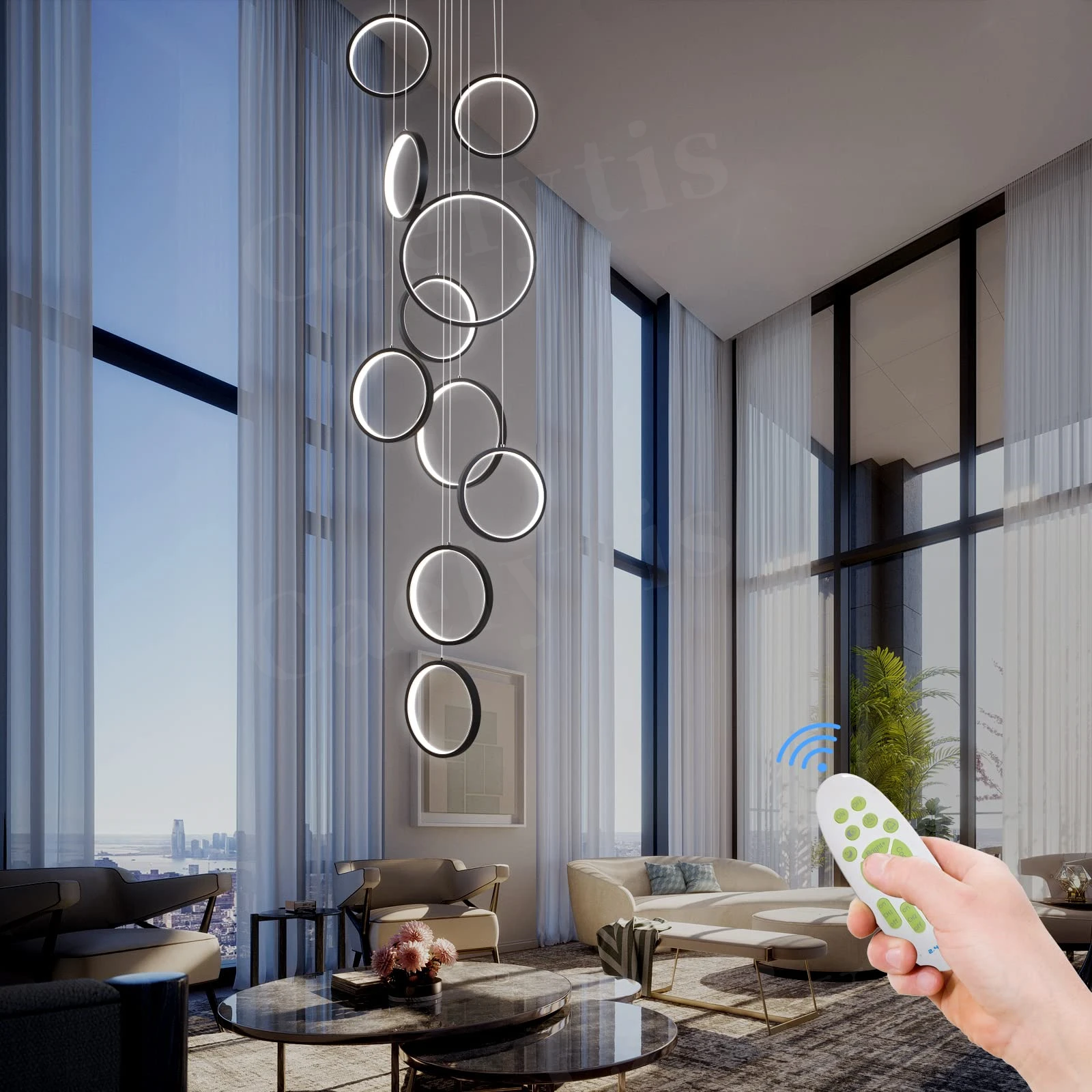 Modern Simple LED Chandelier Pendant Light For Living Dining Room Loft Indoor Home Decoration Lighting Stair Lamps Light Fixture
Modern Simple LED Chandelier Pendant Light For Living Dining Room Loft Indoor Home Decoration Lighting Stair Lamps Light Fixture