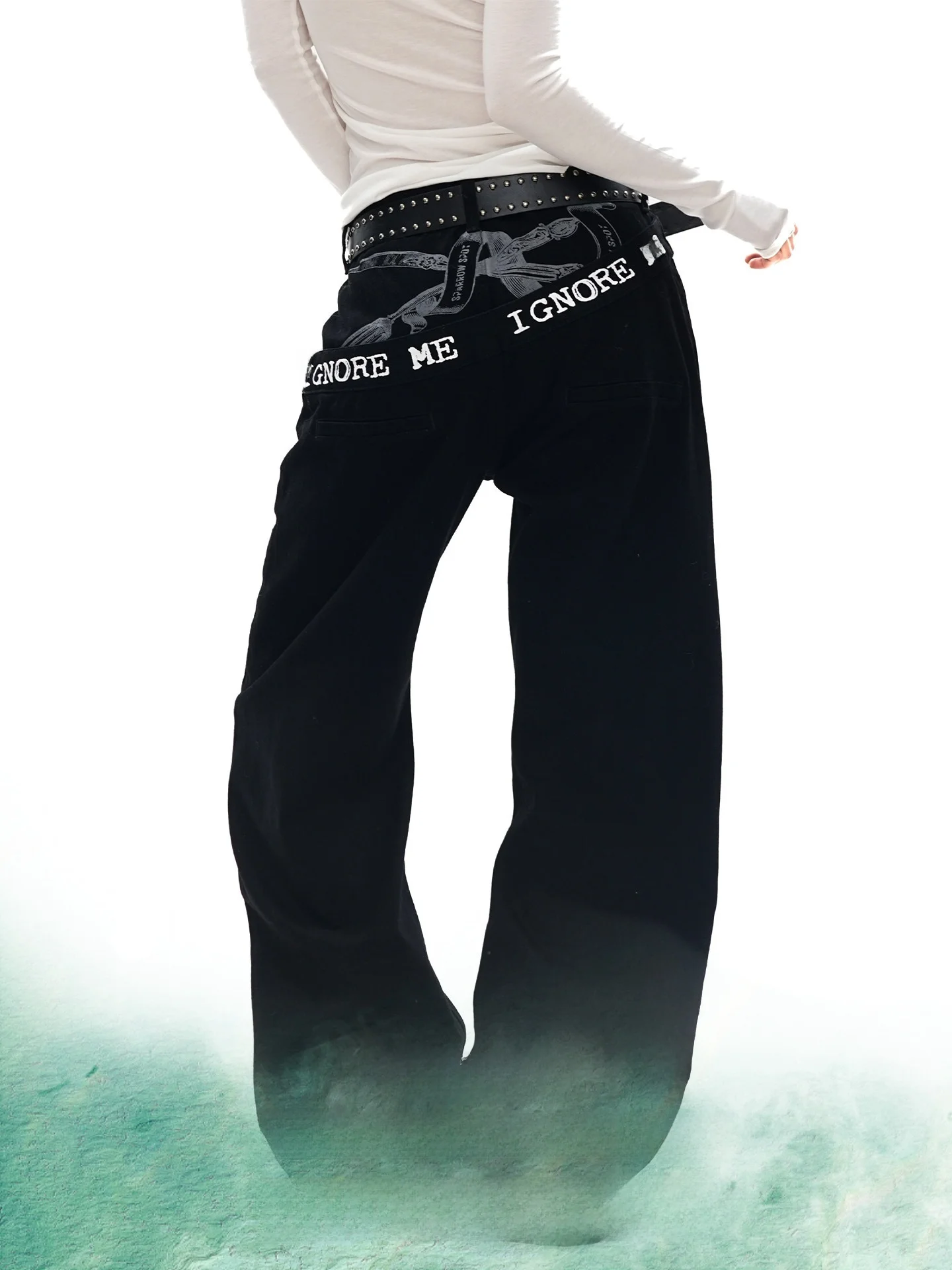 Low Waist Wide Leg Denim Jeans S3T5 Personalized Letter Print Loose Fit Slimming Floor-Length Pants Unisex Casual Wear
Low Waist Wide Leg Denim Jeans S3T5 Personalized Letter Print Loose Fit Slimming Floor-Length Pants Unisex Casual Wear