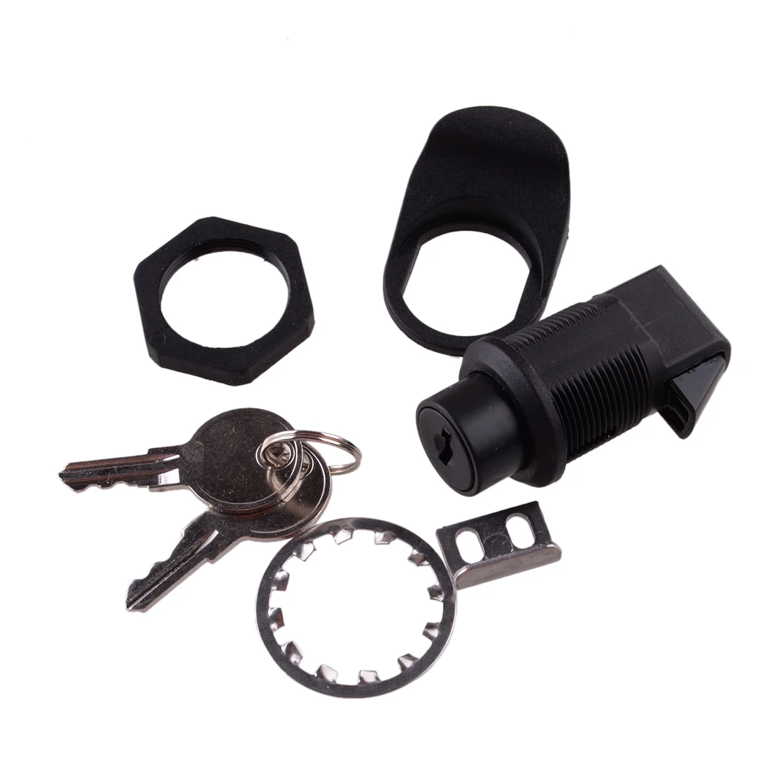 93-303 Marine Push Button Latch Lock Kit Fit For 1 Inch Mounting Hole Marine Boat RV Door Glove Box With 2 Keys 
93-303 Marine Push Button Latch Lock Kit Fit For 1 Inch Mounting Hole Marine Boat RV Door Glove Box With 2 Keys