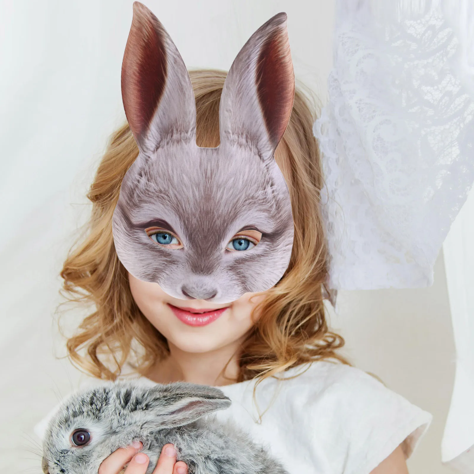 Bunny Rabbit Mask Lightweight Comfortable Breathing Design Elegant Masks for Easter Halloween Carnival Masquerade Ball Party
Bunny Rabbit Mask Lightweight Comfortable Breathing Design Elegant Masks for Easter Halloween Carnival Masquerade Ball Party