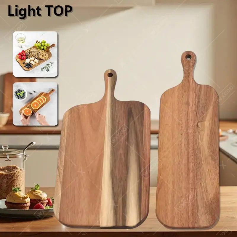 1 шт., кухонная разделочная доска из цельного дерева с длинной ручкой, разделочная доска из дерева акации, поднос для торта, десерта, доски для еды, кухонные принадлежности 
1 шт., кухонная разделочная доска из цельного дерева с длинной ручкой, разделочная доска из дерева акации, поднос для торта, десерта, доски для еды, кухонные принадлежности