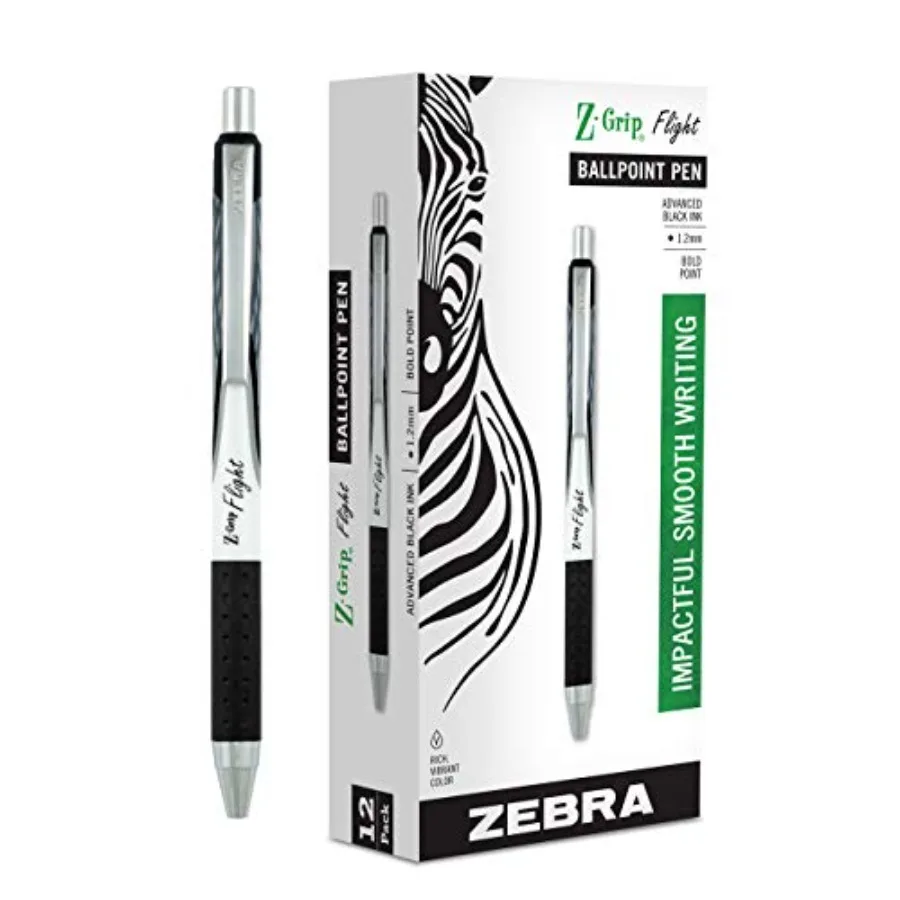 Z-Grip Flight Retractable Ballpoint Pen, Bold Point 1.2mm, Black Ink, School Supplies, Teacher Supplies, and Office Supplies, S
Z-Grip Flight Retractable Ballpoint Pen, Bold Point 1.2mm, Black Ink, School Supplies, Teacher Supplies, and Office Supplies, S