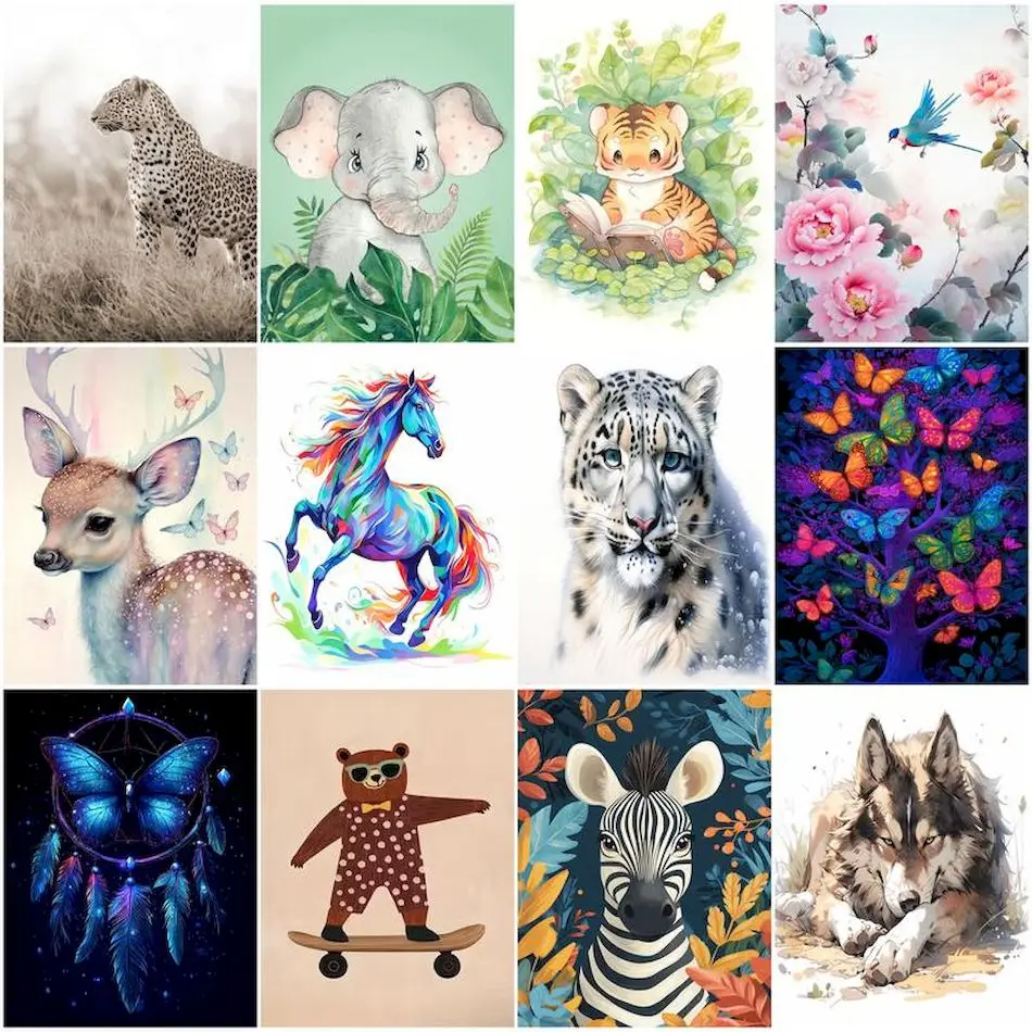 RUOPOTY Painting By Numbers On Canvas Animals Decorative Paintings Diy Set Handmade Picture Drawing Paint Kit Color Markers Kits
RUOPOTY Painting By Numbers On Canvas Animals Decorative Paintings Diy Set Handmade Picture Drawing Paint Kit Color Markers Kits
