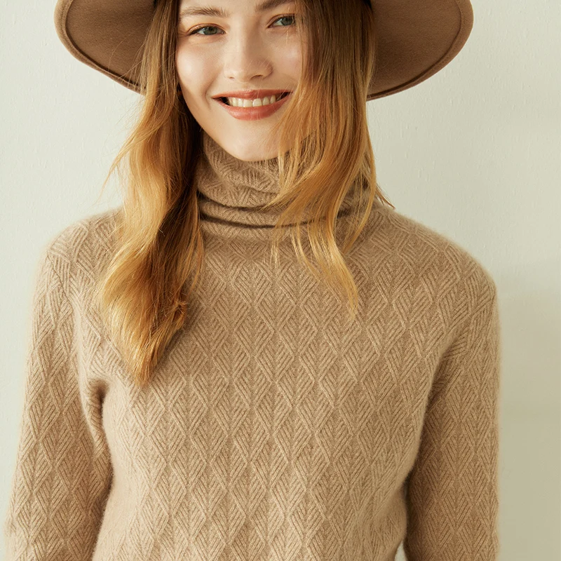 Women Sweaters 100% Pure Cashmere Pullovers Winter New Arrival Turtleneck Solid Color Jumpers Female Knitwear Tops Girl Clothes
Women Sweaters 100% Pure Cashmere Pullovers Winter New Arrival Turtleneck Solid Color Jumpers Female Knitwear Tops Girl Clothes