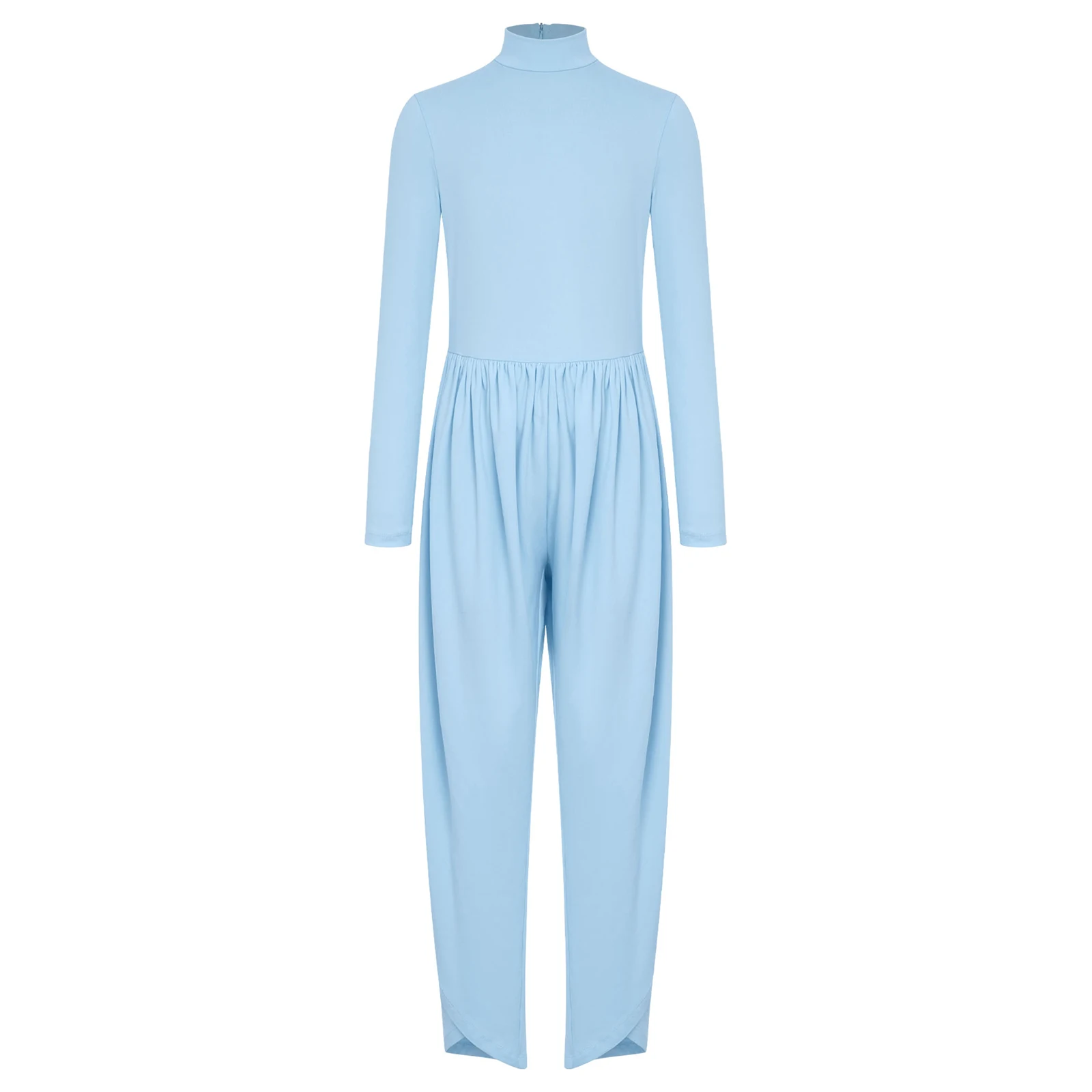 Kids Girls Mock Neck Long Sleeve Baggy Workout Jumpsuit Back Invisible Zipper Solid Color Romper for Sports Dance Home Outdoor
Kids Girls Mock Neck Long Sleeve Baggy Workout Jumpsuit Back Invisible Zipper Solid Color Romper for Sports Dance Home Outdoor