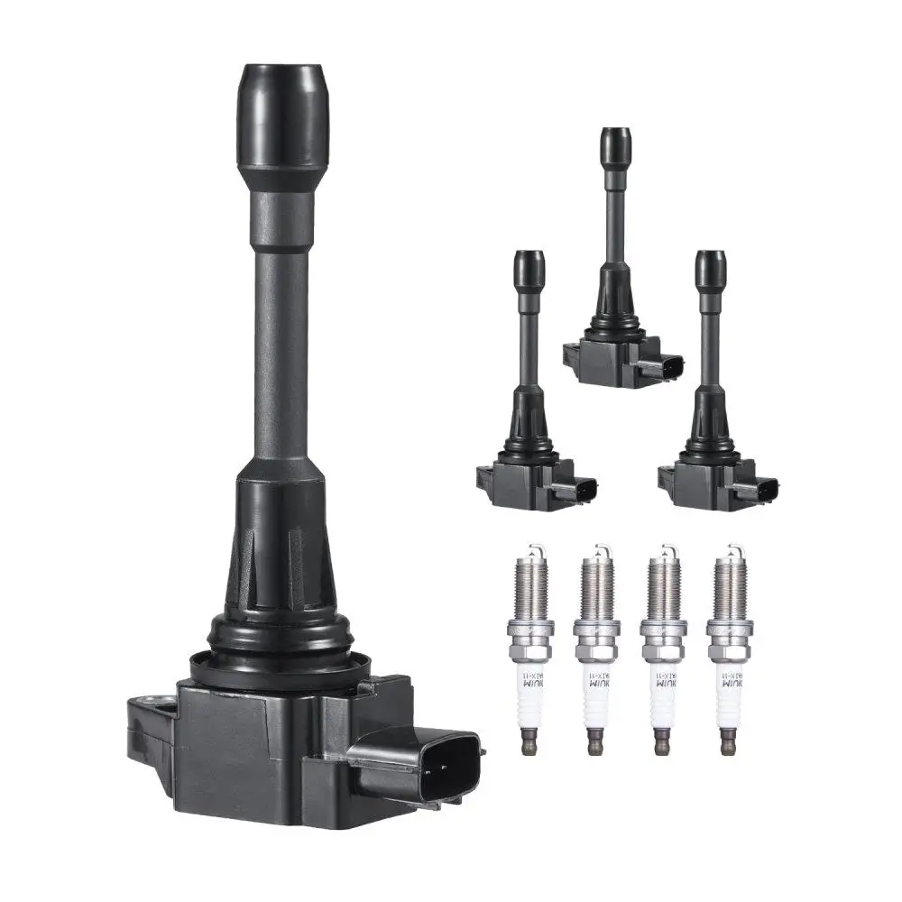 Ignition Coil Pack and Spark Plugs Set of 4 Compatible with for Nissan altima versa
Ignition Coil Pack and Spark Plugs Set of 4 Compatible with for Nissan altima versa