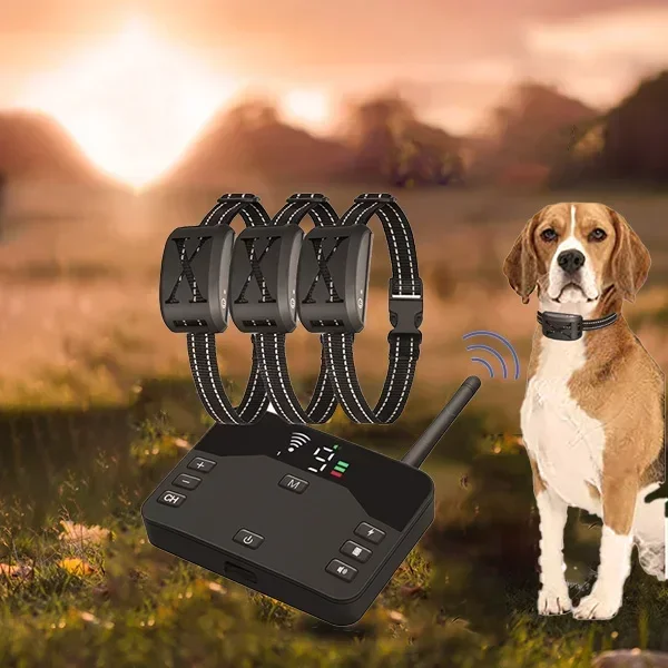 New 2 In 1 Wireless Pet Electronic Fence Smart Bark Stop Collar Waterproof Vibration Collar Automatic Alarm Dog Trainning Device
New 2 In 1 Wireless Pet Electronic Fence Smart Bark Stop Collar Waterproof Vibration Collar Automatic Alarm Dog Trainning Device