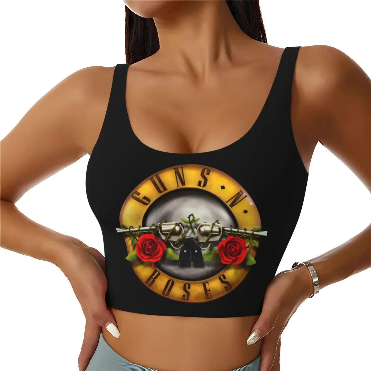 Custom High Impact Guns N Rose Logo Heavy Metal Sports Bra Women Gym Workout Yoga Crop Top
Custom High Impact Guns N Rose Logo Heavy Metal Sports Bra Women Gym Workout Yoga Crop Top
