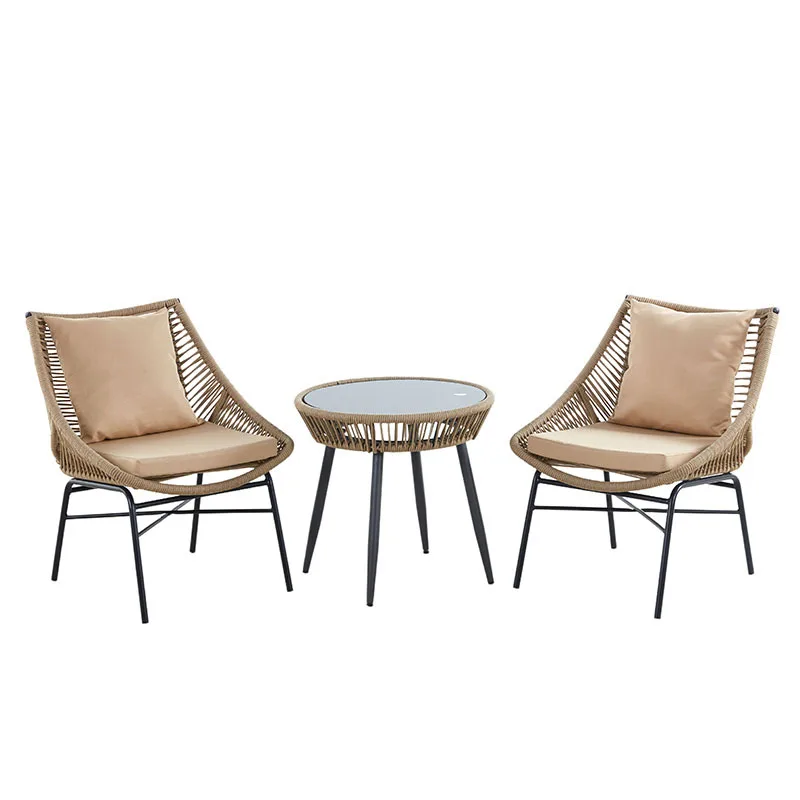 Custom Waterproof Modern Simplicity China Outdoor Rattan Table Chair Three-piece Set For Balcony Garden Courtyard Leisure
Custom Waterproof Modern Simplicity China Outdoor Rattan Table Chair Three-piece Set For Balcony Garden Courtyard Leisure