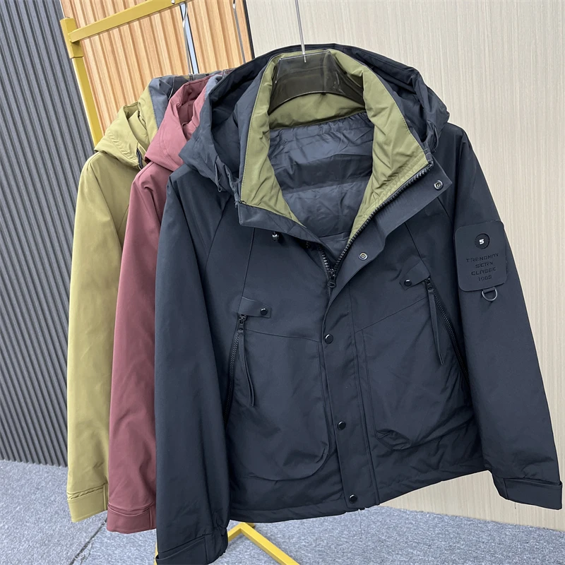 Мужская модная пуховая куртка с капюшоном, теплая, свободного кроя, рабочая одежда, осенне-зимняя новинка, белая, стандартной длины
Мужская модная пуховая куртка с капюшоном, теплая, свободного кроя, рабочая одежда, осенне-зимняя новинка, белая, стандартной длины